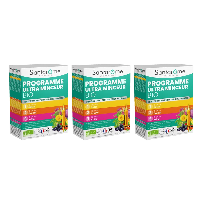 Programme Ultra Minceur Bio - 30 ampoules