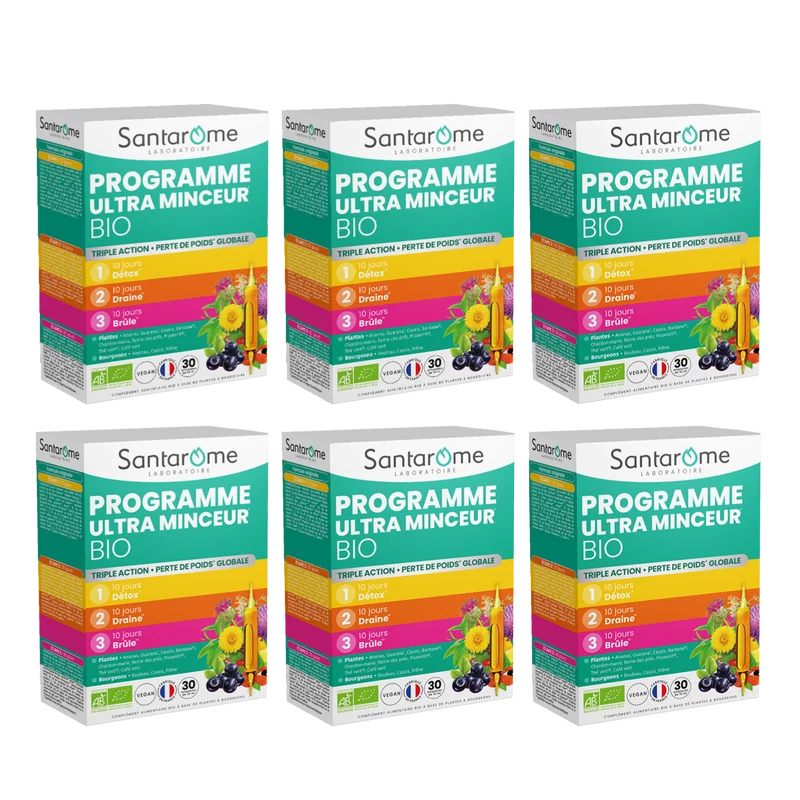 Programme Ultra Minceur Bio - 30 ampoules