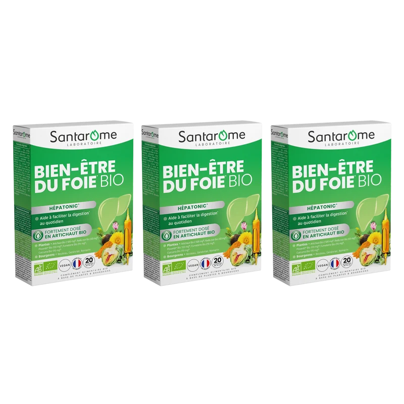 Bien-Être du Foie Bio - Hépatonic - 20 ampoules