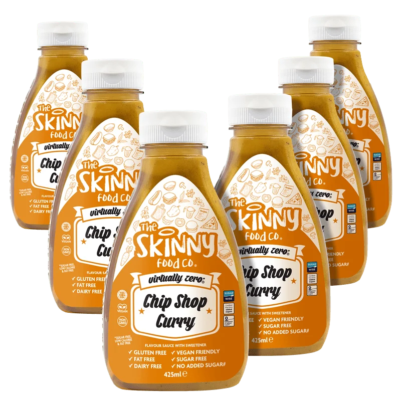 Sauce maigre au curry Case Chip Shop Virtually Zero© Calorie - 425 ml x 6 unités