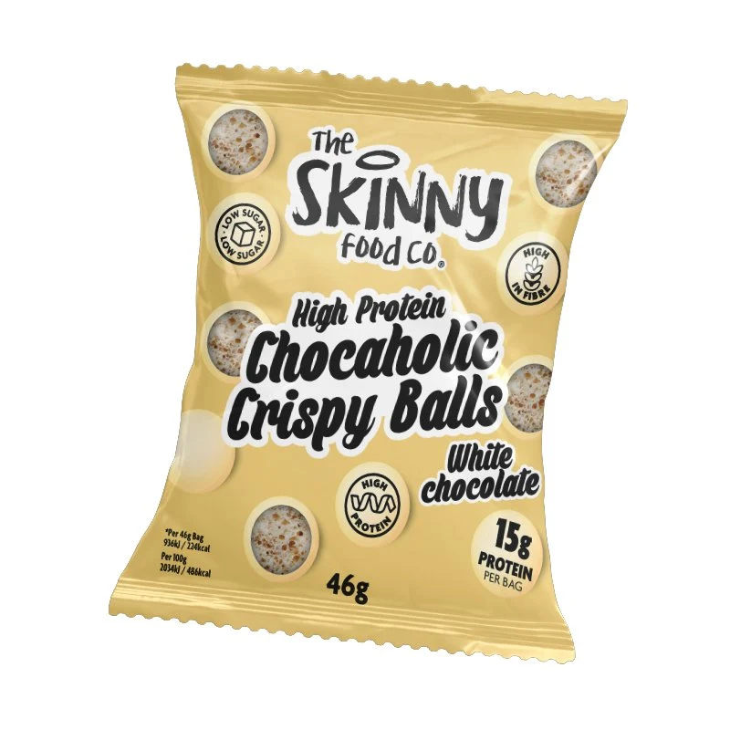 Boules croustillantes au chocolat blanc riche en protéines Chocaholic 46g