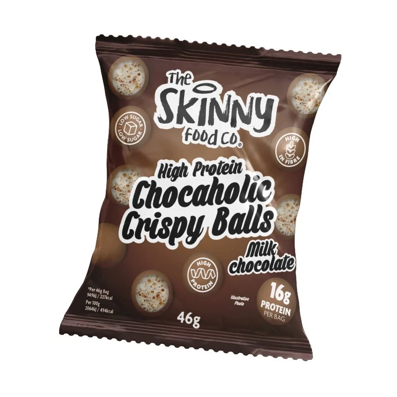 Boules croustillantes au chocolat au lait riche en protéines Chocaholic 46g