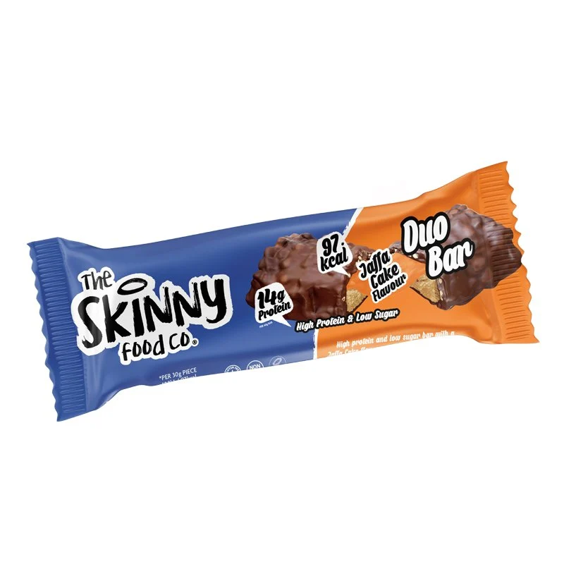Barre duo maigre à haute teneur en protéines et faible en sucre Jaffa Cake Flavor - 60 g