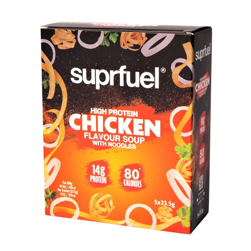 Suprfuel Soupe riche en protéines saveur poulet avec nouilles (5 repas) 120 g