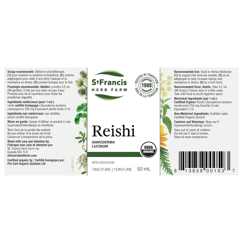 St. Francis - Reishi Mushroom | 50 mL