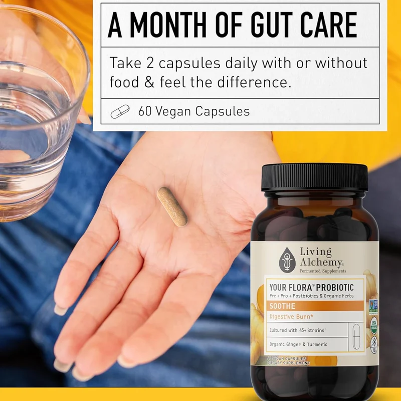 Living Alchemy - Your Flora Probiotic Soothe | 60 Capsules