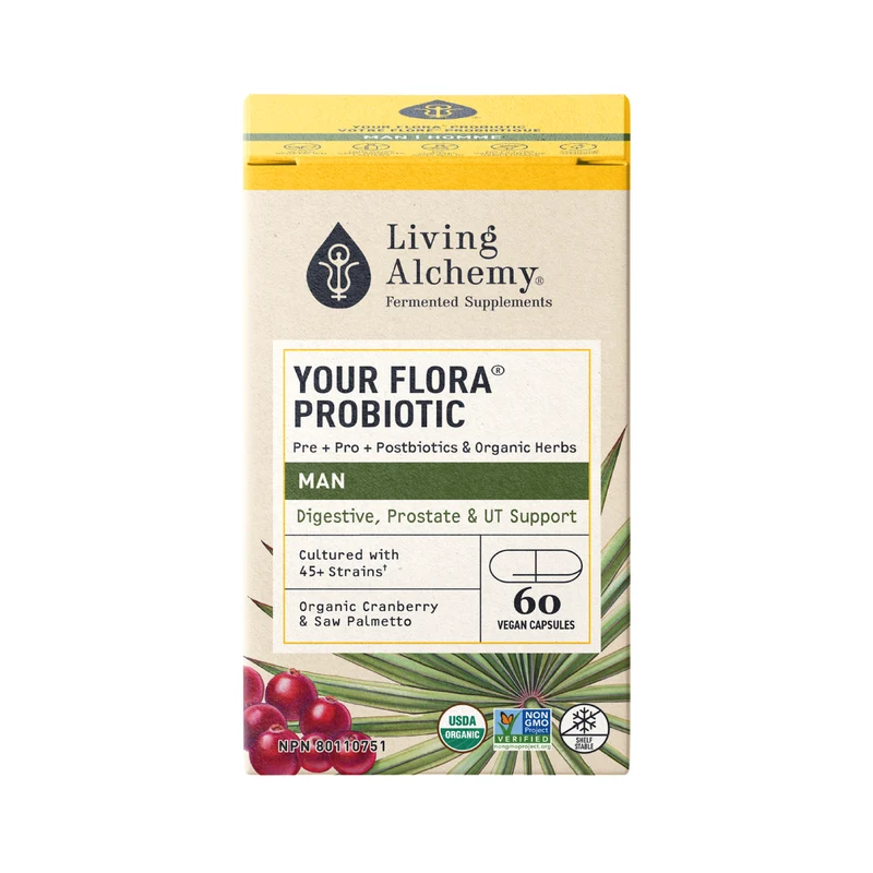 Living Alchemy - Your Flora Probiotic Man | 60 Capsules
