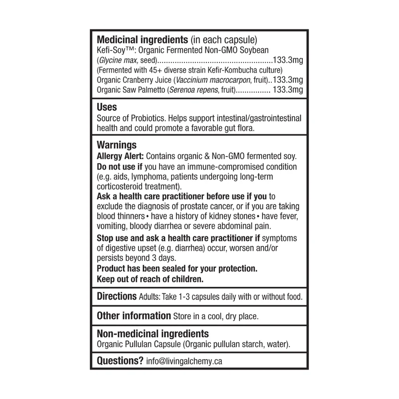 Living Alchemy - Your Flora Probiotic Man | 60 Capsules