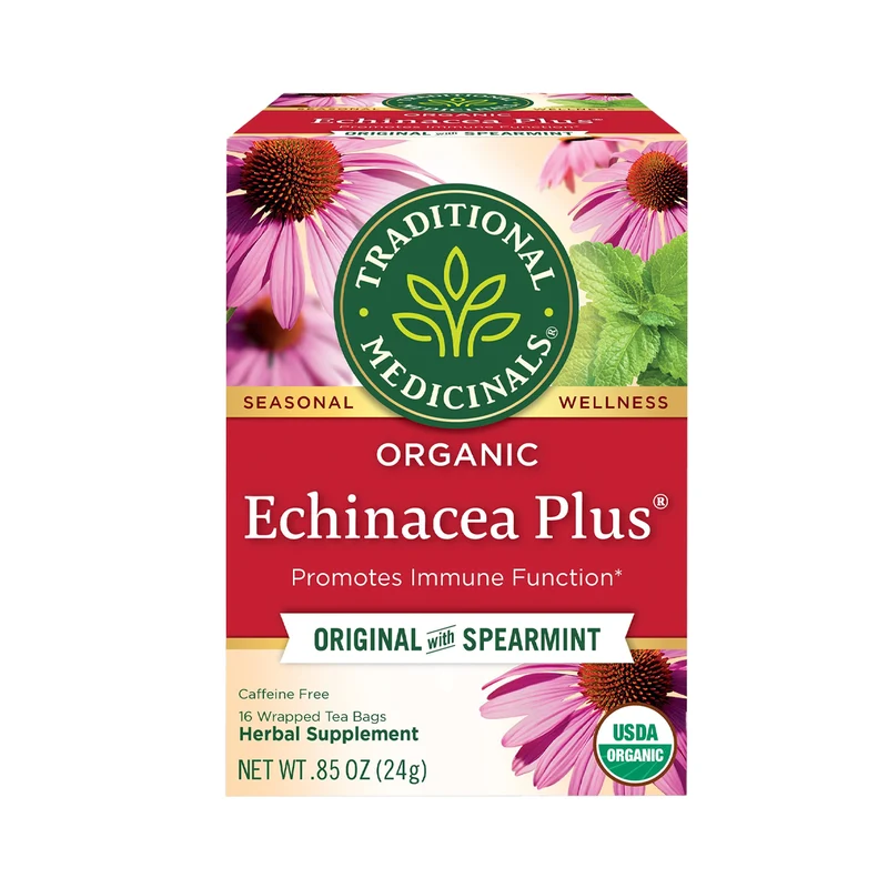 Traditional Medicinals - Organic Echinacea Plus, Cold and Flu | 16 Tea Bags