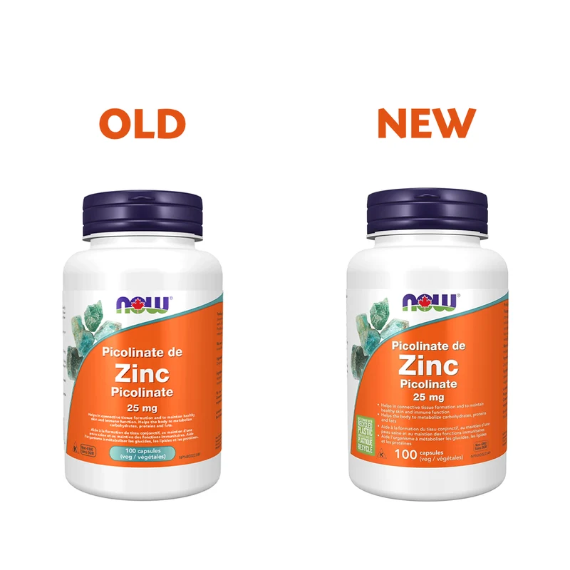 NOW - Zinc Picolinate 25 mg | 100 Veg Capsules