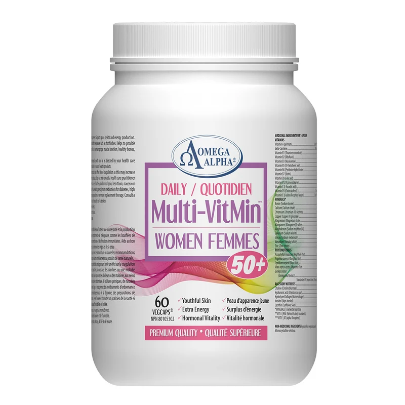 Omega Alpha - Daily Multi-Vitamin Women 50+ | 60 Veg Caps