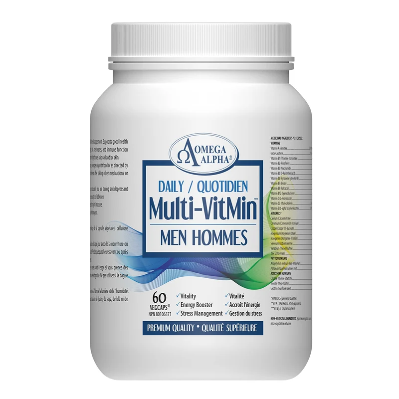 Omega Alpha - Daily Multi-VitMin - Men | 60 Veg Caps