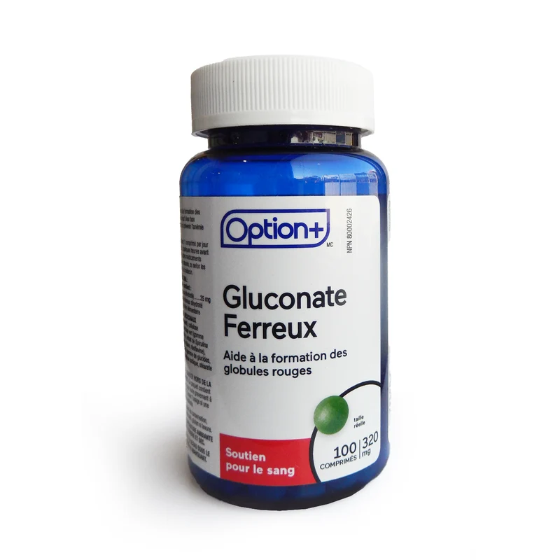 Option+ Ferrous Gluconate 320 mg | 100 Tablets
