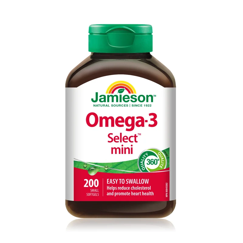 Jamieson - Omega-3 Select Mini Softgels 300 mg | 200 Softgels