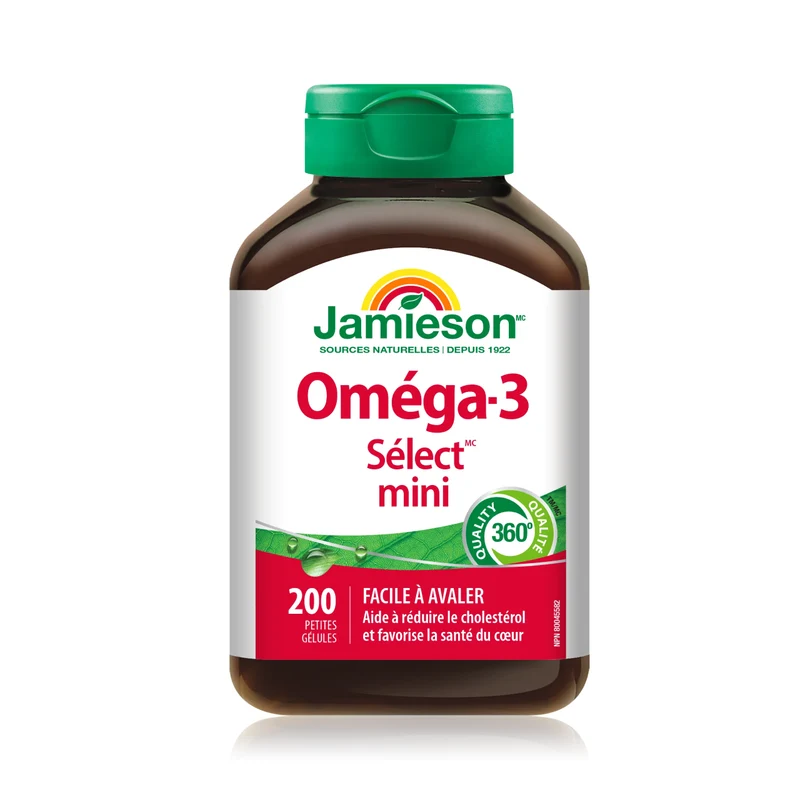 Jamieson - Omega-3 Select Mini Softgels 300 mg | 200 Softgels
