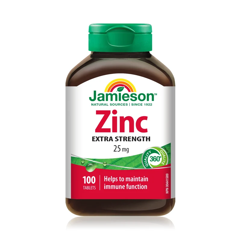 Jamieson - Extra Strength Zinc 25 mg | 100 Tablets