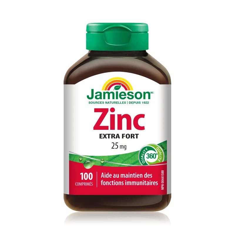 Jamieson - Extra Strength Zinc 25 mg | 100 Tablets