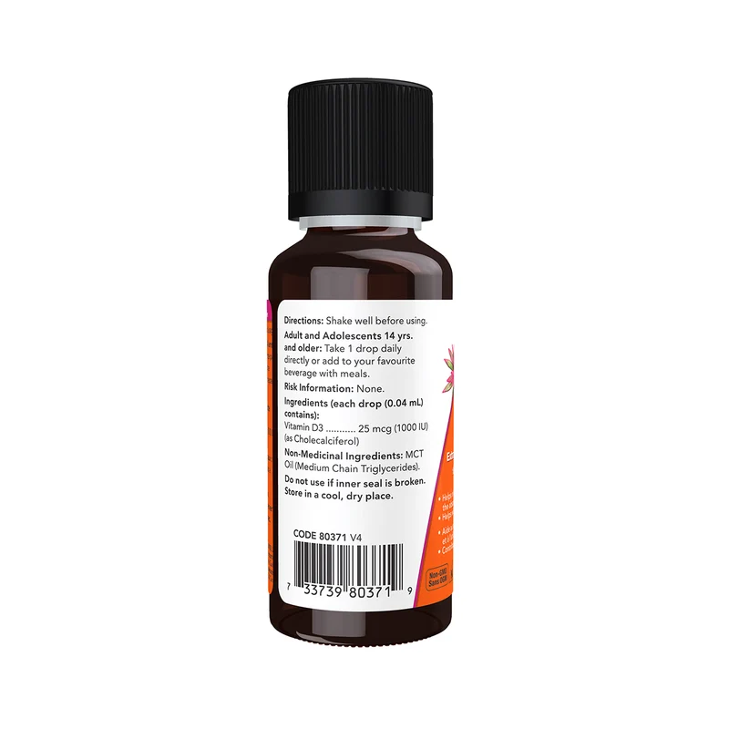 NOW - Vitamin D-3 Extra Strength - 1000 IU/Drop | 30ml