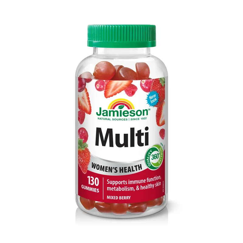 Jamieson - Women's Multivitamin Gummies, Mixed Berry | 130 Gummies