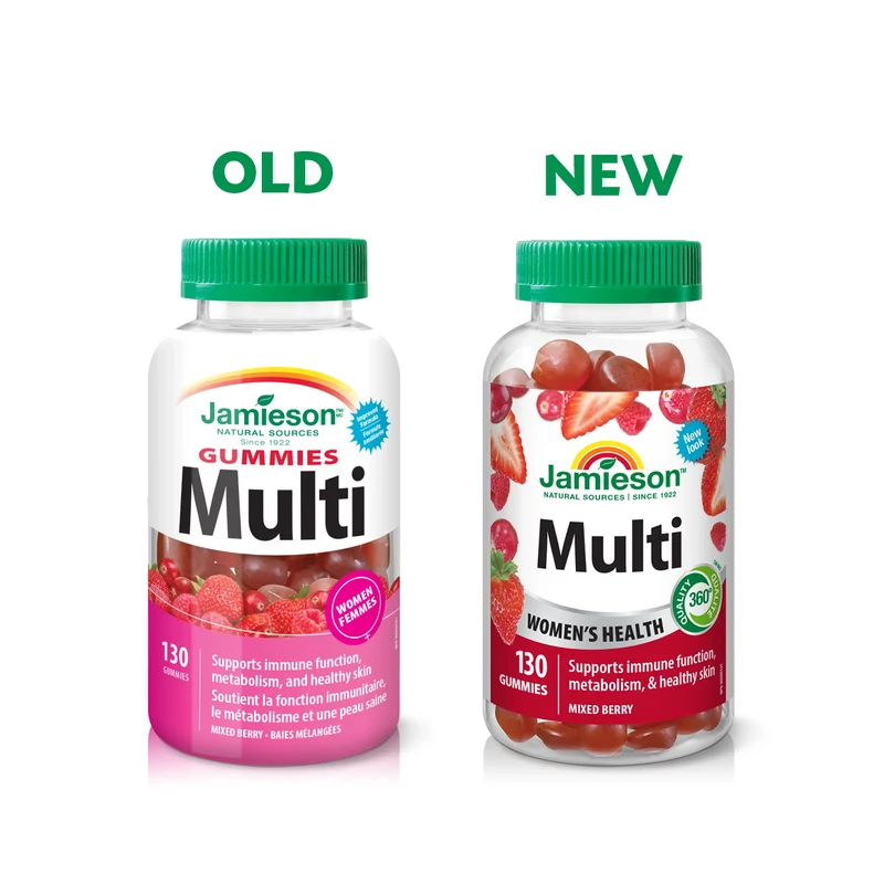 Jamieson - Women's Multivitamin Gummies, Mixed Berry | 130 Gummies
