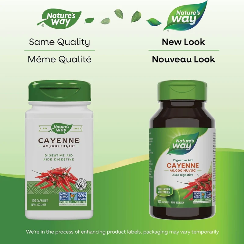 Nature's Way - Cayenne 40,000 HU\UC | 100 Capsules