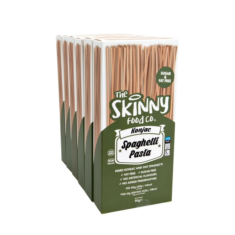 Pâtes spaghetti konjac séchées - (boîte de 6 x 90 g)