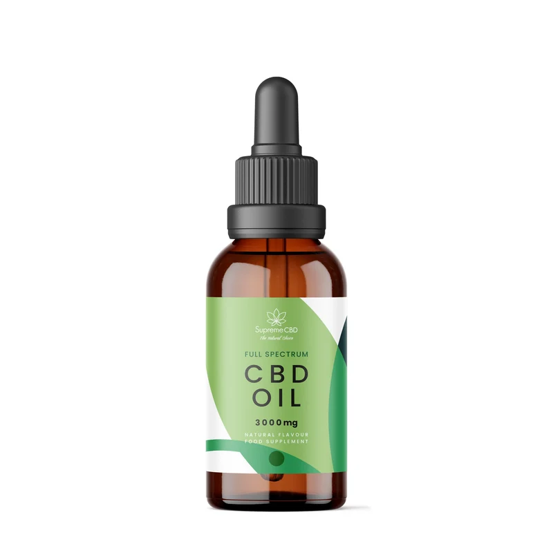 (Liquidation, à consommer de préférence avant le 25 juin) Huile de CBD Supreme 30 ml (3000 XNUMX mg)