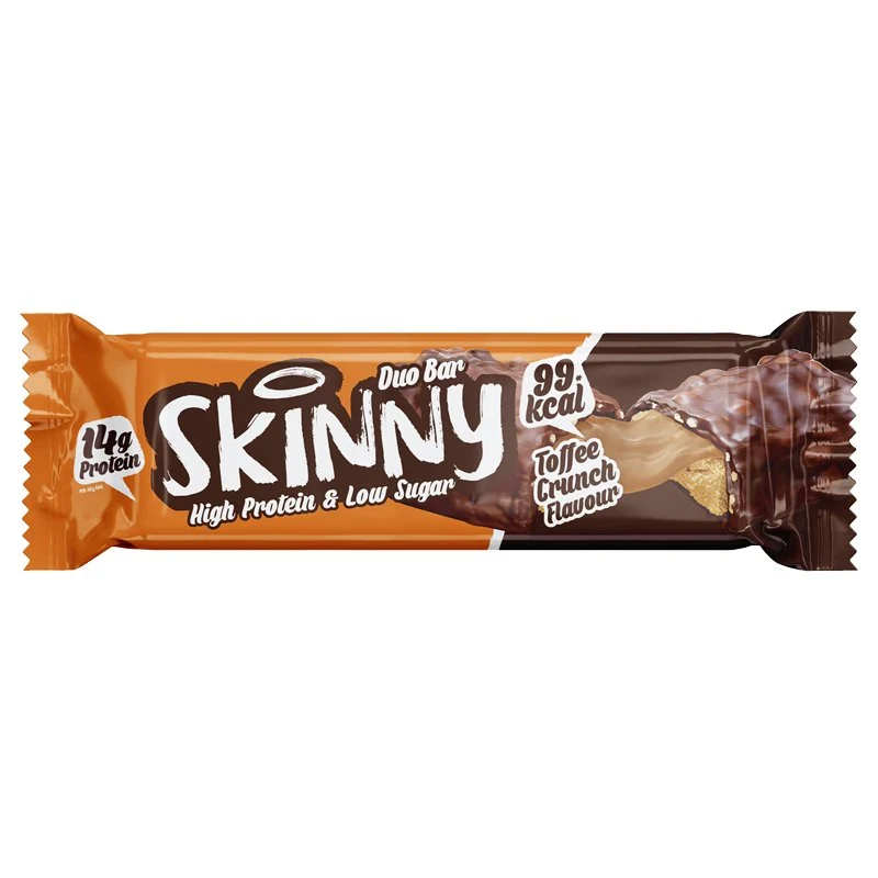 Barre Duo légère en protéines et faible en sucre, saveur caramel croquant - 60 g
