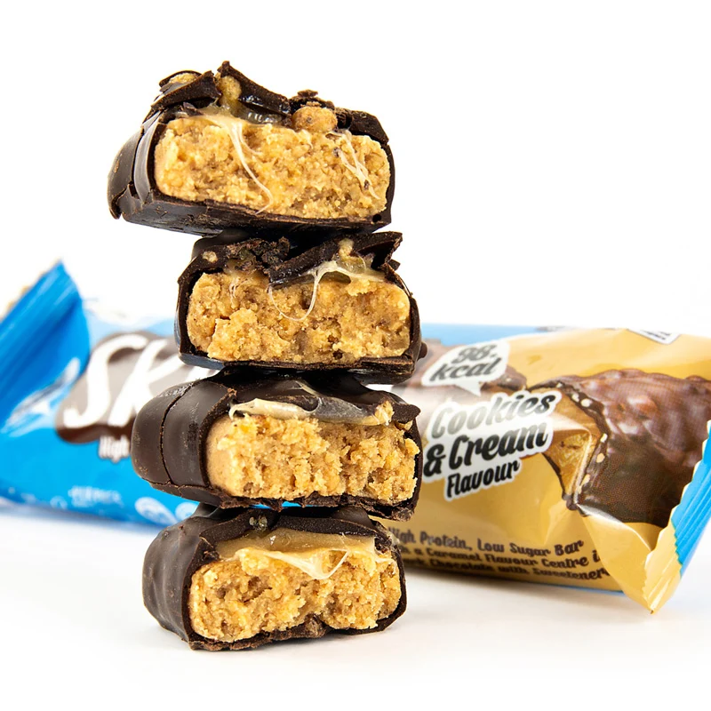 Barre Duo légère protéinée et faible en sucre, saveur Cookies & Cream - 60 g