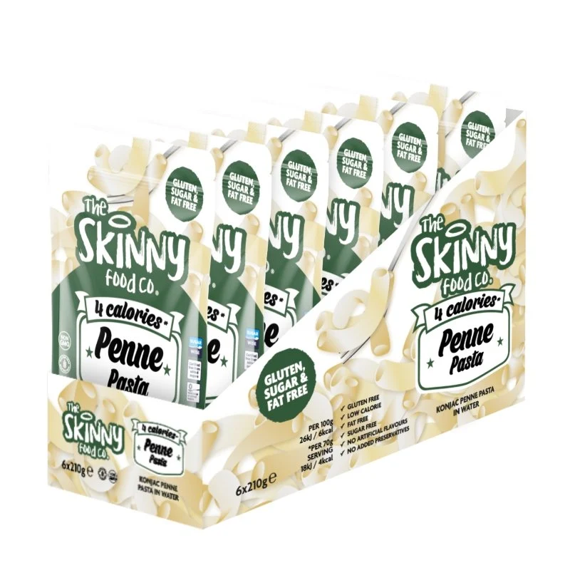 Pâtes penne maigres à faible teneur en calories - (boîte de 6 x 210 g)