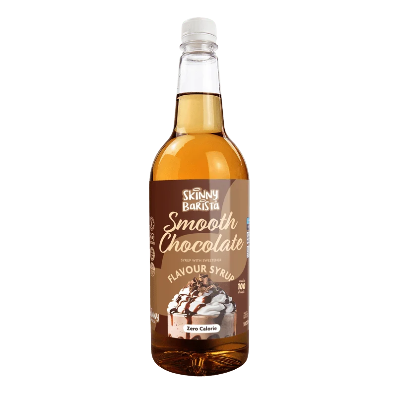 Sirop aromatisé au chocolat Skinny Barista - Café léger sans sucre et sans calories - 1 litre