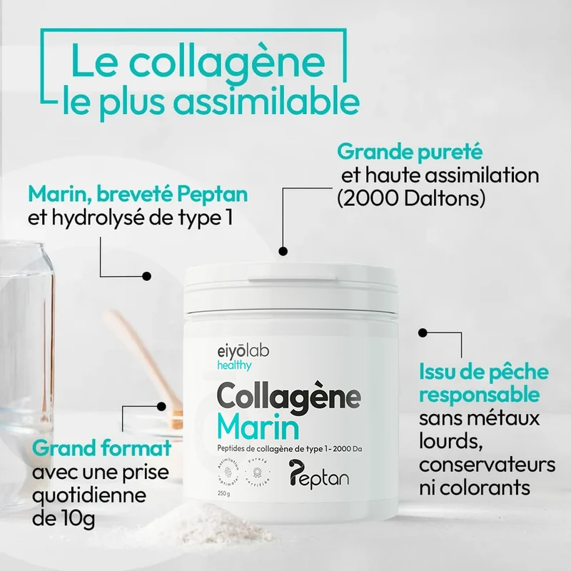Collagène marin en poudre