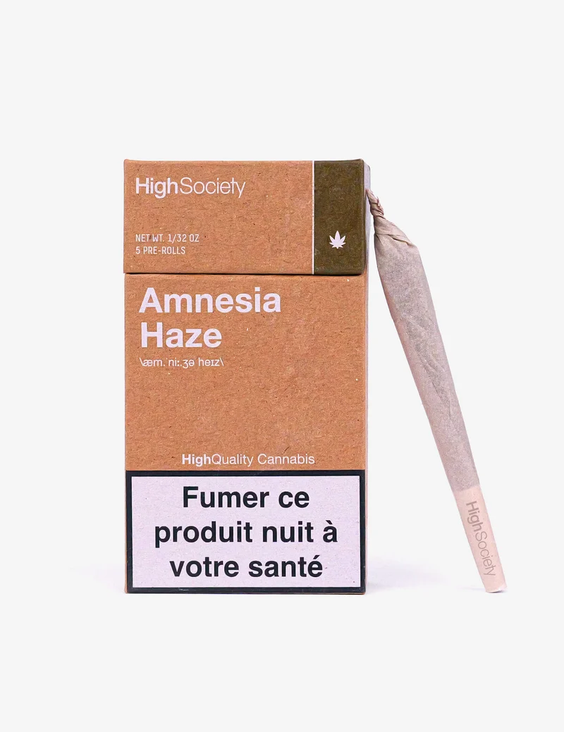 Pack de 5 Pré-Rolls Amnesia Haze CBD