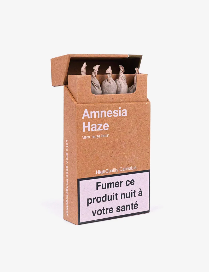 Pack de 5 Pré-Rolls Amnesia Haze CBD