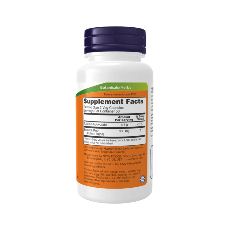NOW - Burdock Root 430 mg | 100 Cap