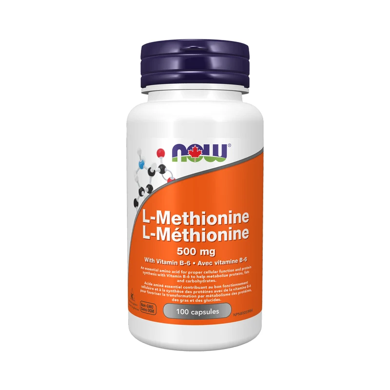 NOW - L-Methionine 500 mg | 100 Capsules