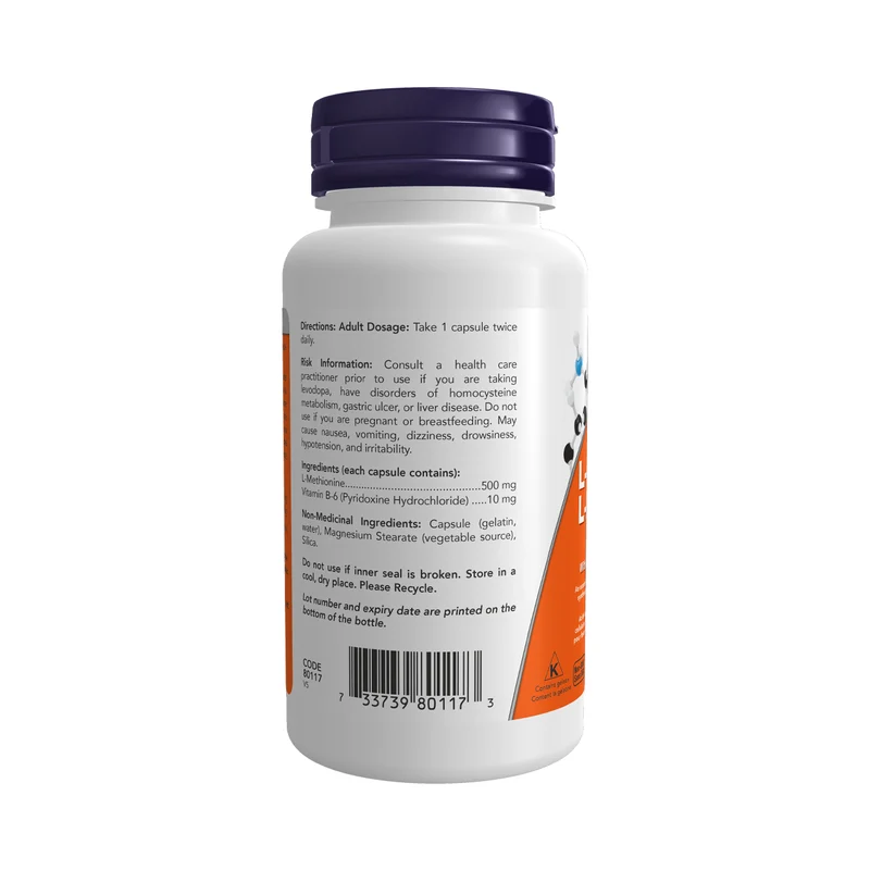 NOW - L-Methionine 500 mg | 100 Capsules