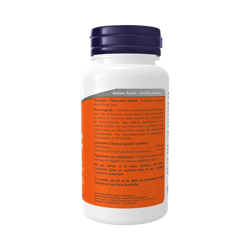 NOW - L-Methionine 500 mg | 100 Capsules