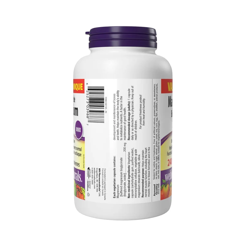 Webber Naturals - Magnesium 200 mg | 240 Capsules