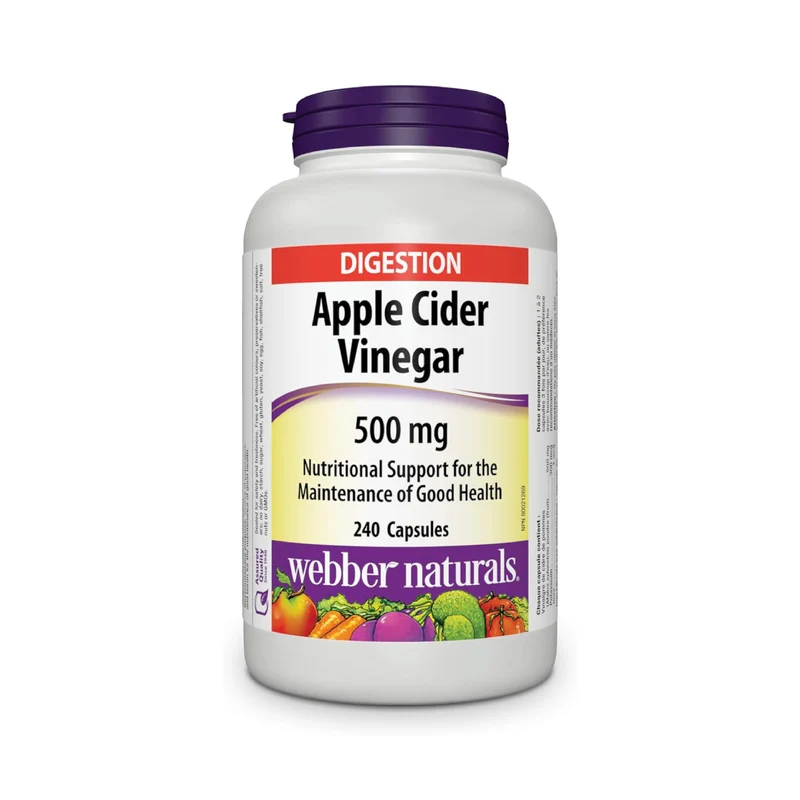 Webber Naturals - Apple Cider Vinegar 500 mg | 240 Capsules