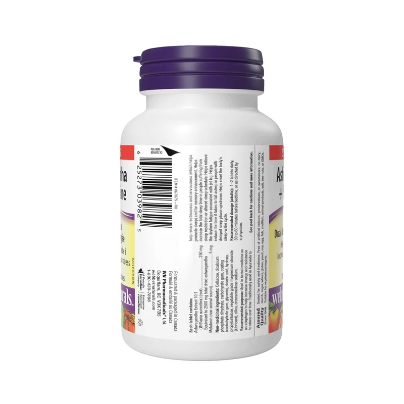 Webber Naturals - Ashwagandha + Melatonin | 90 Tablets
