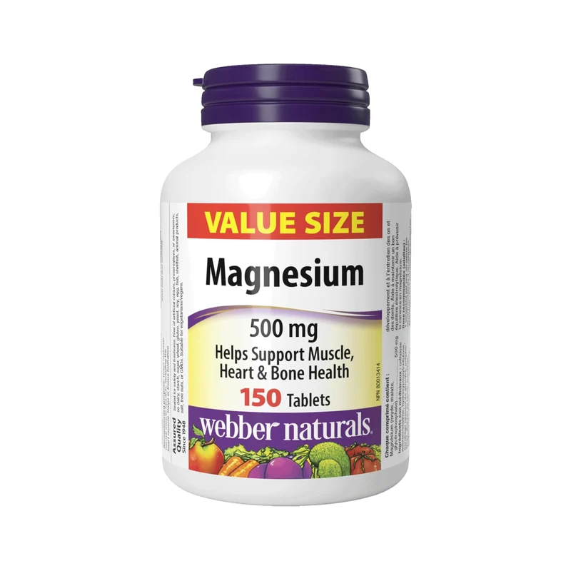 Webber Naturals - Magnesium 500 mg | 150 Tablets