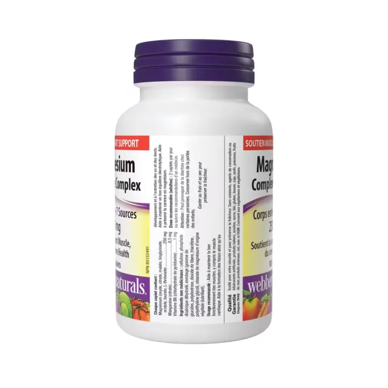 Webber Naturals - Magnesium Complex 250 mg | 100 Tablets