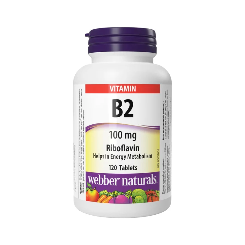 Webber Naturals - Vitamin B2 Riboflavin | 120 Tablets