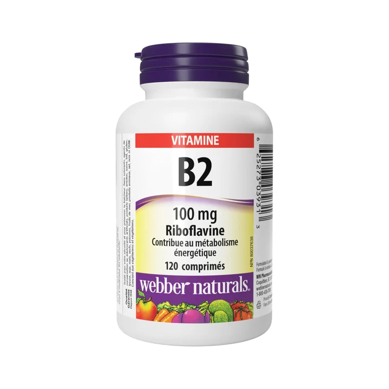 Webber Naturals - Vitamin B2 Riboflavin | 120 Tablets