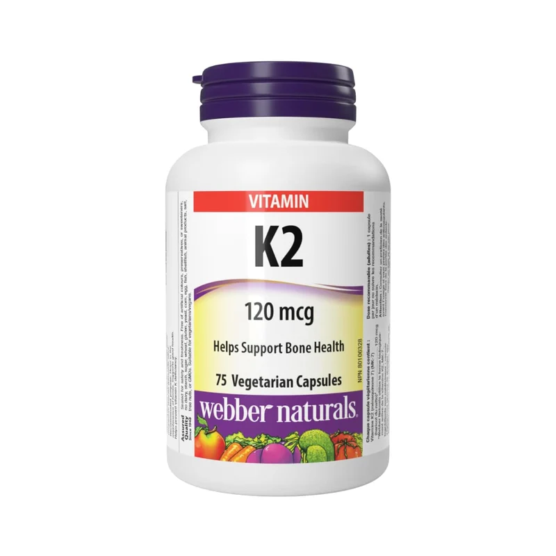 Webber Naturals - Vitamin K2 | 75 Vegetarian Capsules