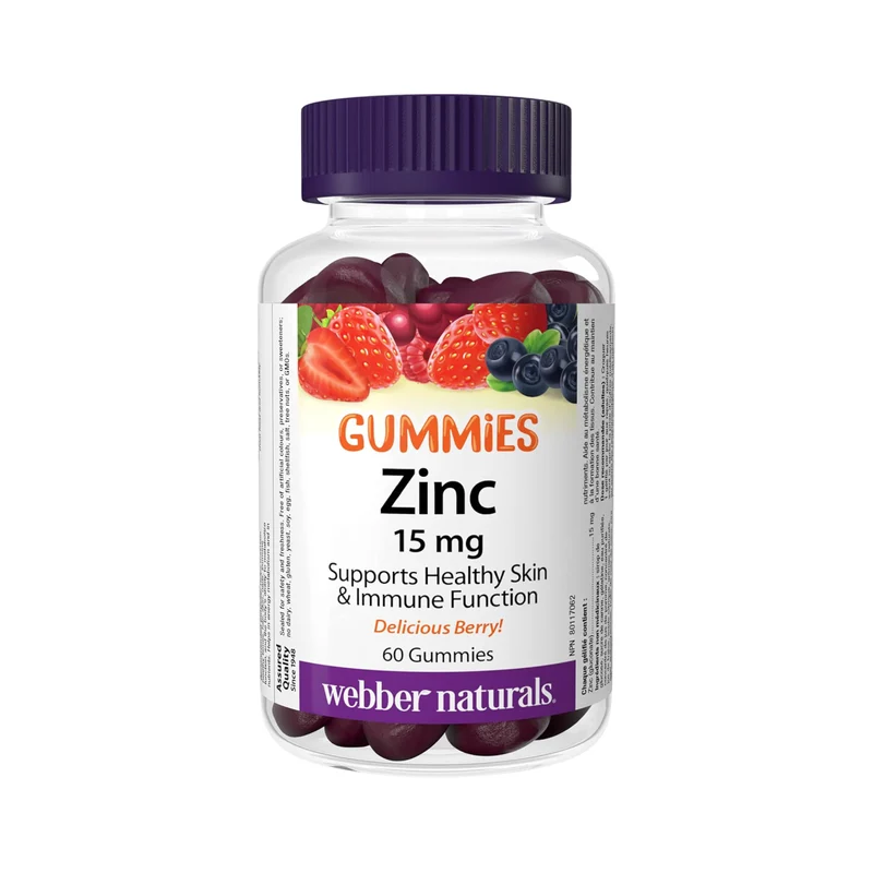 Webber Naturals - Zinc Berry 15 mg | 60 Gummies