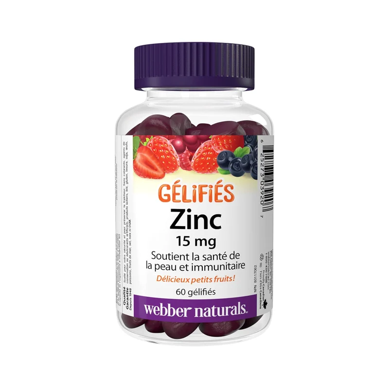 Webber Naturals - Zinc Berry 15 mg | 60 Gummies