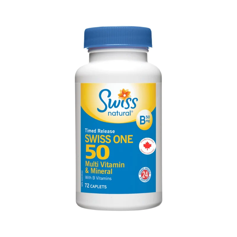 Swiss Natural - Swiss One 50 TR Multi with B Complex | 72 Capsules