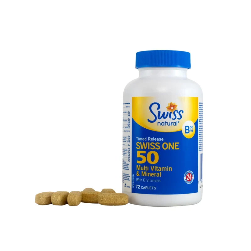 Swiss Natural - Swiss One 50 TR Multi with B Complex | 72 Capsules